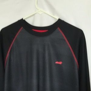 Avia men’s large black gray red activewear shirt